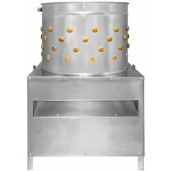 Plumeuse Pour Oiseaux Acier Inoxydable 60x39 Cm - Déplumer En 60 Sec Jusqu'à 8 Oiseaux - Abattoir, Agriculture, Elevage Tous Type Volailles - 132 Doigts En Caoutchouc & Tuyau D'eau Inclus