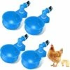 4pcs Abreuvoir Automatique De Poulet Abreuvoir Automatique De Poulet Abreuvoir De Volaille Abreuvoir En Plastique Bleu Abreuvoir De Volaille Outil Pour Poulet, Canard, Volaille, Oiseaux