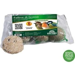BOULES DE FAT FAT 6X90GR POUR OISEAUX SAUVAGES DE HAUTE QUALITÉ