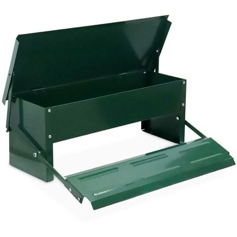Mangeoire Automatique Pour Poules - Distributeur à Pédale - Capacité De 5kg - Acier Galvanisé 2 Mangeoire Automatique Pour Poules - Distributeur à Pédale - Capacité De 5kg - Acier Galvanisé – Image 2
