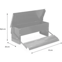 Mangeoire Automatique Pour Poules - Distributeur à Pédale - Capacité De 5kg - Acier Galvanisé 7 Mangeoire Automatique Pour Poules - Distributeur à Pédale - Capacité De 5kg - Acier Galvanisé -Trixie || Flamingo Soldes Magasin 95628261 4
