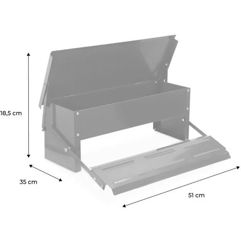 Mangeoire Automatique Pour Poules - Distributeur à Pédale - Capacité De 5kg - Acier Galvanisé 4 Mangeoire Automatique Pour Poules - Distributeur à Pédale - Capacité De 5kg - Acier Galvanisé – Image 4
