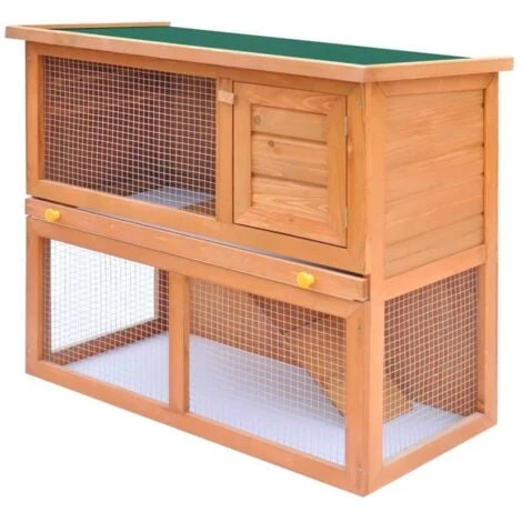 Clapier D'extérieur Enclos Pour Petits Animaux 1 Porte Bois VidaXL 1 Clapier D'extérieur Enclos Pour Petits Animaux 1 Porte Bois VidaXL