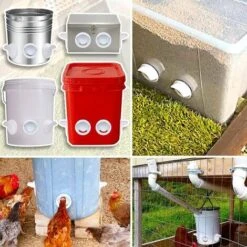 LLING Mangeoire Poules Automatique, Avec 6 Ports Et Scie Cloche, éTanche à La Pluie, Mangeoire à Poulet Sans DéChetsConvient Aux Seaux, Seaux, Boîtes, Auges, Mangeoires à Poulets Zéro Déchet 9 LLING Mangeoire Poules Automatique, Avec 6 Ports Et Scie Cloche, éTanche à La Pluie, Mangeoire à Poulet Sans DéChetsConvient Aux Seaux, Seaux, Boîtes, Auges, Mangeoires à Poulets Zéro Déchet -Trixie || Flamingo Soldes Magasin 95910554 5