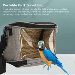 Sac De Transport D'oiseaux, Sac à Dos De Voyage D'oiseau De Cage De Voyage Respirant Léger Portatif Transparent Pour De Petits Oiseaux -Trixie || Flamingo Soldes Magasin 95967625 4