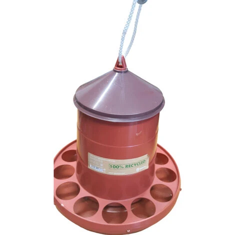 Mangeoire Plastique Recyclé 2 Kg Pour Volailles - Animallparadise 2 Mangeoire Plastique Recyclé 2 Kg Pour Volailles - Animallparadise – Image 2