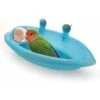 Accessoires Pour Cage Oiseau　Baignoire Perroquet,Baignoire Pour Perroquet Avec Miroir Pour Animal Domestique Accessoires De Cage Pour Oiseau Miroir De Bain Boîte De Douche Cage à Oiseaux Petit Oiseau