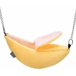 Couchage Pour Rongeur Banane Hamster Lit Hamac Suspendu Lit Superposé Maison Petit Animal Animal Maison Jouet Sommeil Nid Pour Petit Animal(Citronier)