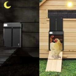 Porte Automatique Pour Poulailler, IPX3 Waterproof Automatic Chicken Coop Door Opener With Light Sensor, Battery Powered -Trixie || Flamingo Soldes Magasin 96888953 5
