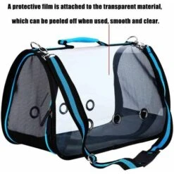Cage De Transport Pour Oiseaux En PVC Transparent Respirant Avec Bâton En Bois，Superma -Trixie || Flamingo Soldes Magasin 96949023 4