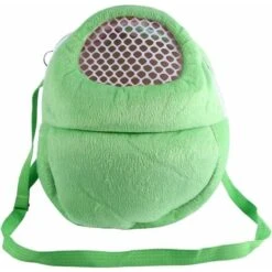 Sac De Transport Pour Animal Domestique, Hamster, Hamster, Sac De Voyage Respirant Avec Bandoulière Pour Petits Animaux De Compagnie, Hérisson, Planeur De Sucre, écureuil, Lapin (vert L)