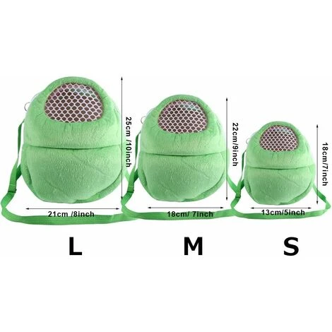 Sac De Transport Pour Animal Domestique, Hamster, Hamster, Sac De Voyage Respirant Avec Bandoulière Pour Petits Animaux De Compagnie, Hérisson, Planeur De Sucre, écureuil, Lapin (vert L) 2 Sac De Transport Pour Animal Domestique, Hamster, Hamster, Sac De Voyage Respirant Avec Bandoulière Pour Petits Animaux De Compagnie, Hérisson, Planeur De Sucre, écureuil, Lapin (vert L) – Image 2