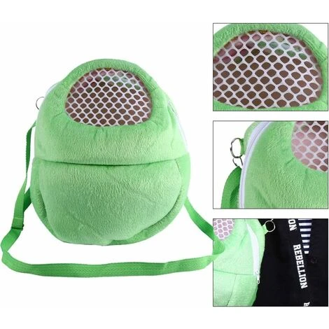 Sac De Transport Pour Animal Domestique, Hamster, Hamster, Sac De Voyage Respirant Avec Bandoulière Pour Petits Animaux De Compagnie, Hérisson, Planeur De Sucre, écureuil, Lapin (vert L) 3 Sac De Transport Pour Animal Domestique, Hamster, Hamster, Sac De Voyage Respirant Avec Bandoulière Pour Petits Animaux De Compagnie, Hérisson, Planeur De Sucre, écureuil, Lapin (vert L) – Image 3
