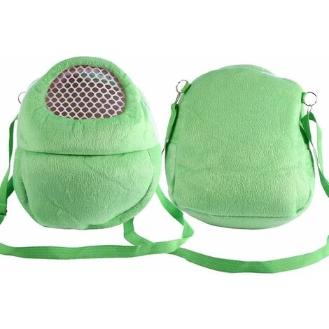Sac De Transport Pour Animal Domestique, Hamster, Hamster, Sac De Voyage Respirant Avec Bandoulière Pour Petits Animaux De Compagnie, Hérisson, Planeur De Sucre, écureuil, Lapin (vert L) 5 Sac De Transport Pour Animal Domestique, Hamster, Hamster, Sac De Voyage Respirant Avec Bandoulière Pour Petits Animaux De Compagnie, Hérisson, Planeur De Sucre, écureuil, Lapin (vert L) – Image 5