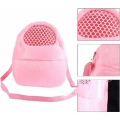 Sac De Transport Pour Animal Domestique, Hamster, Hamster, Sac De Voyage Respirant Avec Bandoulière Pour Petits Animaux De Compagnie, Hérisson, écureuil, Lapin (Rose) Taille S -Trixie || Flamingo Soldes Magasin 97440859 3