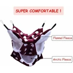 Hamac De Cage Pour Petit Animal Domestique, Hamac Triple Couche En Sucre, Accessoires De Cage Pour Hamster, Lit Confortable Pour Petits -Trixie || Flamingo Soldes Magasin 97442541 4