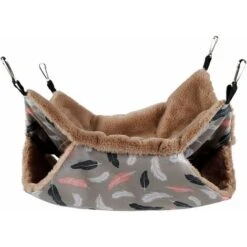 Hamac Chinchilla Furet, 34x34cm Hamac Pour Animaux De Petite Taille Hamac Lapin Hamac Doux À Double Couche Pour Hamster Chinchilla Cochon D'Inde Rat Souris Ecureuil Hérisson Petit Animal