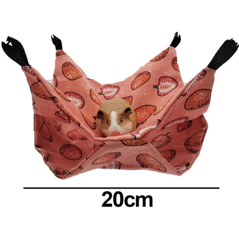 Petit Animal De Compagnie Cage Hamac Cochon D'Inde Lit Suspendu Hamac Doux Chaud Petit Animaux Maison 2 Petit Animal De Compagnie Cage Hamac Cochon D'Inde Lit Suspendu Hamac Doux Chaud Petit Animaux Maison – Image 2