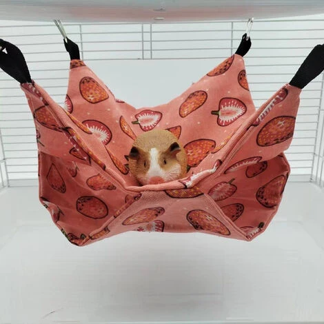 Petit Animal De Compagnie Cage Hamac Cochon D'Inde Lit Suspendu Hamac Doux Chaud Petit Animaux Maison 5 Petit Animal De Compagnie Cage Hamac Cochon D'Inde Lit Suspendu Hamac Doux Chaud Petit Animaux Maison – Image 5