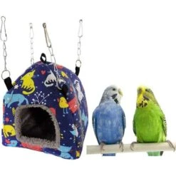 Peluche Hamac Perroquet Suspendu Grotte Cabane Tente Pour Perruche Cockatiel Conure Inséparable Perruche Hamster Gerbille Rat Chinchilla écureuil Cage (M) -Trixie || Flamingo Soldes Magasin 97502786 5
