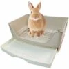 Grande Toilette Pour Lapin Avec Tiroir, Toilette Pour Animaux De Compagnie Toilette D'Angle Pour Formateur De Pot