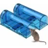 Piège à Souris Sans Cruauté Lot De 2 Pièges à Souris à Attraper Et à Relâcher Qui Fonctionnent Meilleur Intérieur/extérieur Mousetrap Catcher Non Killer Small Taupe Capture Cage