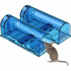 Piège à Souris Sans Cruauté Lot De 2 Pièges à Souris à Attraper Et à Relâcher Qui Fonctionnent Meilleur Intérieur/extérieur Mousetrap Catcher Non Killer Small Taupe Capture Cage
