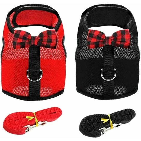 Laisse De Harnais Pour Lapin, 2 Ensembles De Laisse De Chat Sans Traction, Harnais De Gilet élégant Réglable En Maille Douce Et Respirante Pour Petits Animaux De Compagnie Pour Chats, Hamsters, Rats E 1 Laisse De Harnais Pour Lapin, 2 Ensembles De Laisse De Chat Sans Traction, Harnais De Gilet élégant Réglable En Maille Douce Et Respirante Pour Petits Animaux De Compagnie Pour Chats, Hamsters, Rats E