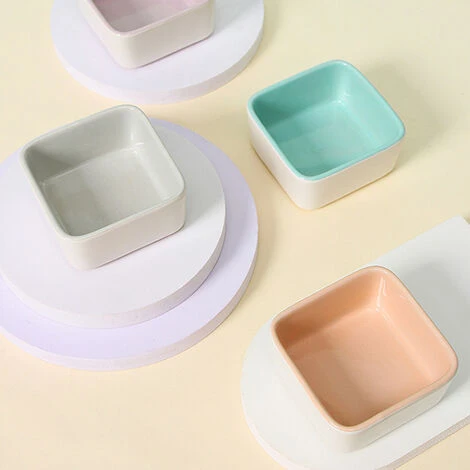 Bol De Nourriture Pour Hamster Couleur Bonbon En Céramique Petit Bol Anti-morsure Anti-tournant Hérisson Lapin Bol Pour Animaux De Compagnie 4 Bol De Nourriture Pour Hamster Couleur Bonbon En Céramique Petit Bol Anti-morsure Anti-tournant Hérisson Lapin Bol Pour Animaux De Compagnie – Image 4