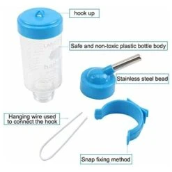 Abreuvoir Biberon Bouteille Distributeur D'eau En Plastique Pour Lapin Hamster Petits Animaux 8 Abreuvoir Biberon Bouteille Distributeur D'eau En Plastique Pour Lapin Hamster Petits Animaux -Trixie || Flamingo Soldes Magasin 97666776 4