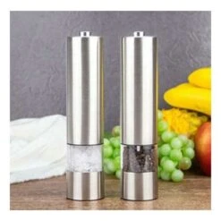 Moulin à Sel Ou à Poivre - Moulin à Poivre En Céramique à Piles - Acier Inoxydable - Moulin Puissant - Lumière LED 6 Moulin à Sel Ou à Poivre - Moulin à Poivre En Céramique à Piles - Acier Inoxydable - Moulin Puissant - Lumière LED -Trixie || Flamingo Soldes Magasin 97737615 3