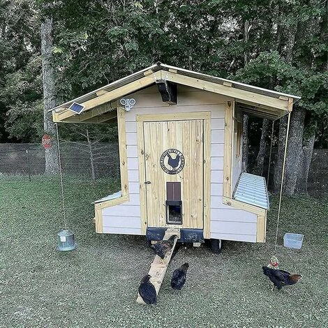 Kit De Porte De Poulailler Automatique, Porte De Poulailler Automatique Alimentée Par Batterie Avec Minuterie Et Capteur De Lumière, Accessoires De Poulailler 2 Kit De Porte De Poulailler Automatique, Porte De Poulailler Automatique Alimentée Par Batterie Avec Minuterie Et Capteur De Lumière, Accessoires De Poulailler – Image 2