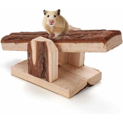 Cage Cochon D'Inde - Animaux En Bois Naturel Mâcher Petits Animaux Lapin Souris Rat Cochon D'Inde Hamster Balançoire Cage Jouets 5 Cage Cochon D'Inde - Animaux En Bois Naturel Mâcher Petits Animaux Lapin Souris Rat Cochon D'Inde Hamster Balançoire Cage Jouets – Image 5