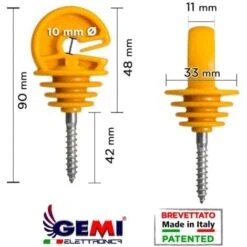 100 Isolateurs Pour Piquets En Bois Clôture Électrique Clôture Électrifiée Pour Animaux Sangliers Chien Vaches Chevaux -Trixie || Flamingo Soldes Magasin 98523222 4