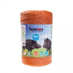 FIL DE CLÔTURE ÉLECTRIQUE Clôture Électrifiée 500 MT 6 Mm² Pour Animaux Chevaux Chiens Sangliers Vaches Porcs Poules Gemi Elettronica