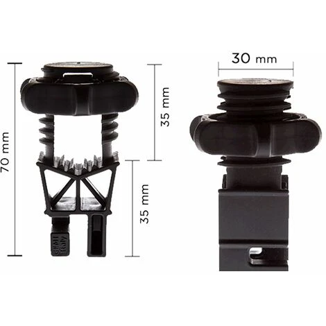 100 Isolateurs Pour Piquets En Fer Clôture Électrique Clôture Électrifiée Pour Animaux Sangliers Chien Vaches Chevaux 5 100 Isolateurs Pour Piquets En Fer Clôture Électrique Clôture Électrifiée Pour Animaux Sangliers Chien Vaches Chevaux – Image 5