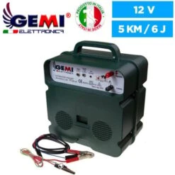 Kit Complet Pour Clôture Électrique : 1 X Electrificateur B12 Double Alimentation 12 V / 220 V + 1x Fil 500 MT 6 Mm² + 100 Pcs Isolateur Pour Piquets En FER - Clôture Électrifiée PourChevaux Chiens Sa -Trixie || Flamingo Soldes Magasin 98523247 3