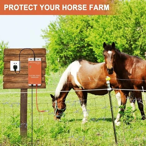 Clôture électrique Pour Bétail, Animaux, électrificateur De Clôture, Haute Puissance, D'alimentation Pour élevage De Volailles 5 Miles For Bétail F 5 Clôture électrique Pour Bétail, Animaux, électrificateur De Clôture, Haute Puissance, D'alimentation Pour élevage De Volailles 5 Miles For Bétail F – Image 5