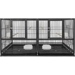 Volière Pour Oiseaux 95,5x45,5x52,5cm Grande Cage à Oiseaux En Métal Pour Perruche Calopsitte Canaris NAIZY 8 Volière Pour Oiseaux 95,5x45,5x52,5cm Grande Cage à Oiseaux En Métal Pour Perruche Calopsitte Canaris NAIZY -Trixie || Flamingo Soldes Magasin 99356493 4