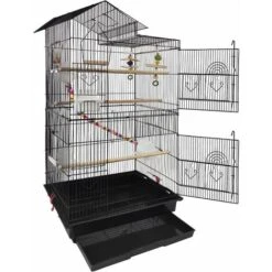 Volière Pour Oiseaux 46x35,5x99cm Grande Cage à Oiseaux En Métal Avec Jouets Pour Perruche Calopsitte Canaris, Sans Support NAIZY 7 Volière Pour Oiseaux 46x35,5x99cm Grande Cage à Oiseaux En Métal Avec Jouets Pour Perruche Calopsitte Canaris, Sans Support NAIZY -Trixie || Flamingo Soldes Magasin 99357063 3