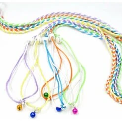 Harnais Et Laisse De Hamster, Corde Réglable De Harnais De Laisse De Hamster D'animal Familier, Corde De Collier De Souris(1.4m-with Bell)