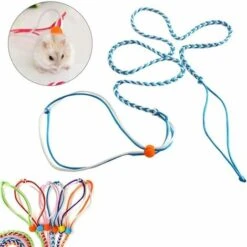 Harnais Et Laisse De Hamster, Corde Réglable De Harnais De Laisse De Hamster D'animal Familier, Corde De Collier De Souris(1.4m-with Bell) -Trixie || Flamingo Soldes Magasin 99599934 3