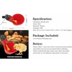 Breuvoir De Poulet, 10 PCS Automatique Pour Poulailler Distributeurs D'eau Automatique Pour Poulet Canard Volaille Eau Potable Tasses Abreuvoir Mangeoire Pour Bétail Poule KOMIRO 7 Breuvoir De Poulet, 10 PCS Automatique Pour Poulailler Distributeurs D'eau Automatique Pour Poulet Canard Volaille Eau Potable Tasses Abreuvoir Mangeoire Pour Bétail Poule KOMIRO -Trixie || Flamingo Soldes Magasin 99696900 3